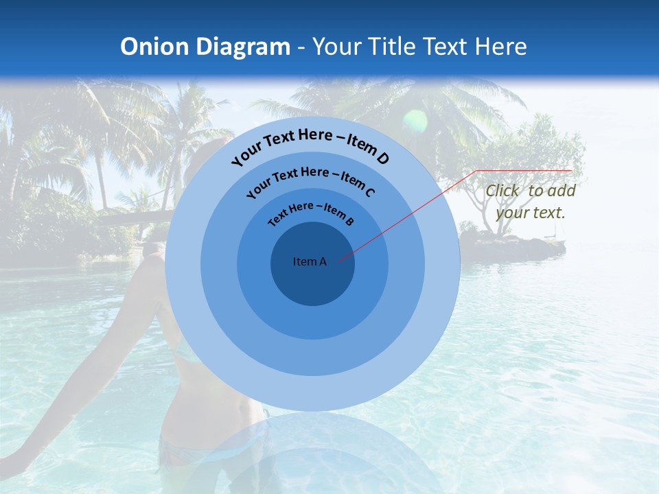 Paradise Beach Rock PowerPoint Template