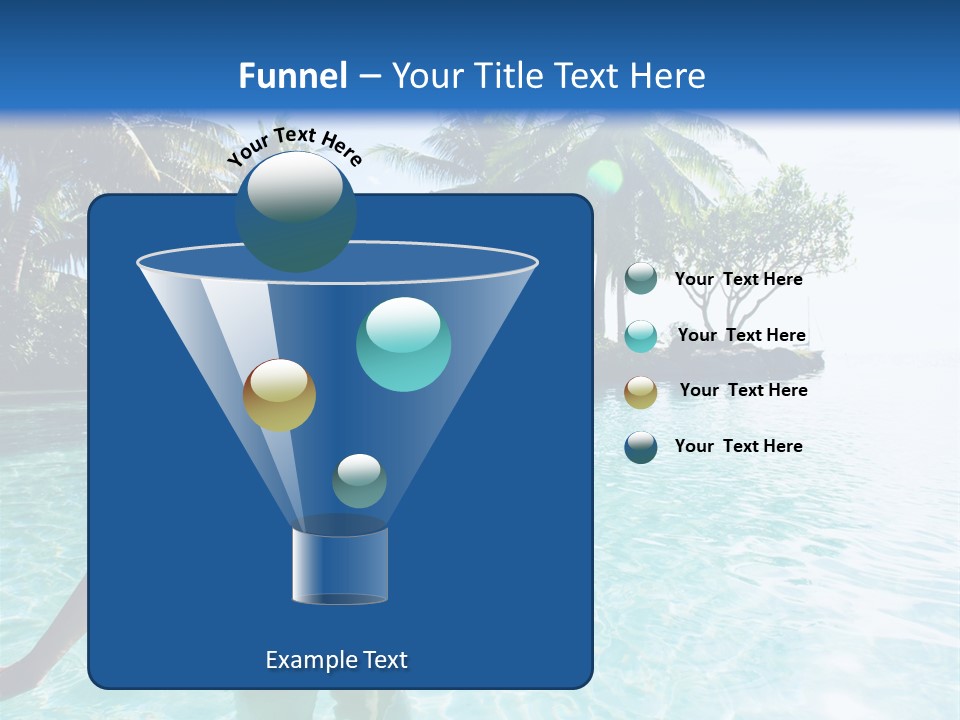 Paradise Beach Rock PowerPoint Template