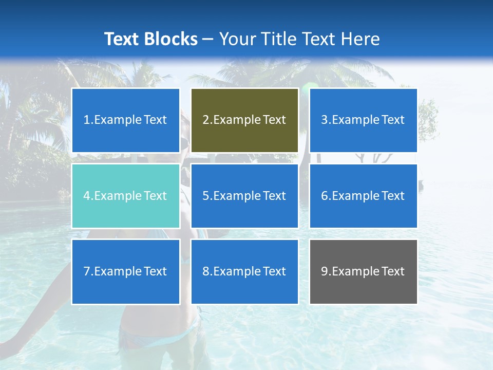 Paradise Beach Rock PowerPoint Template