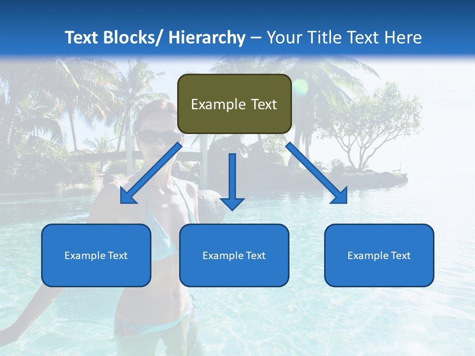 Paradise Beach Rock PowerPoint Template