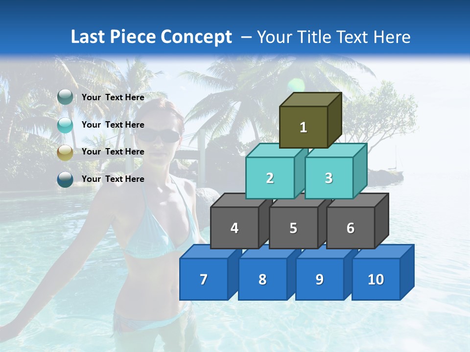 Paradise Beach Rock PowerPoint Template