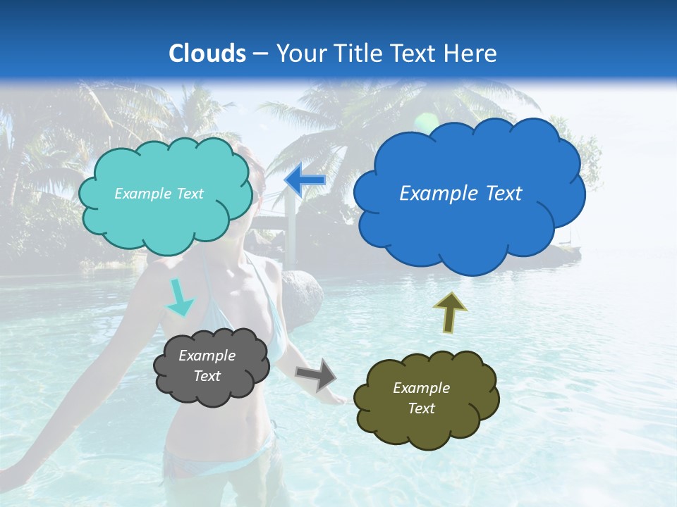 Paradise Beach Rock PowerPoint Template