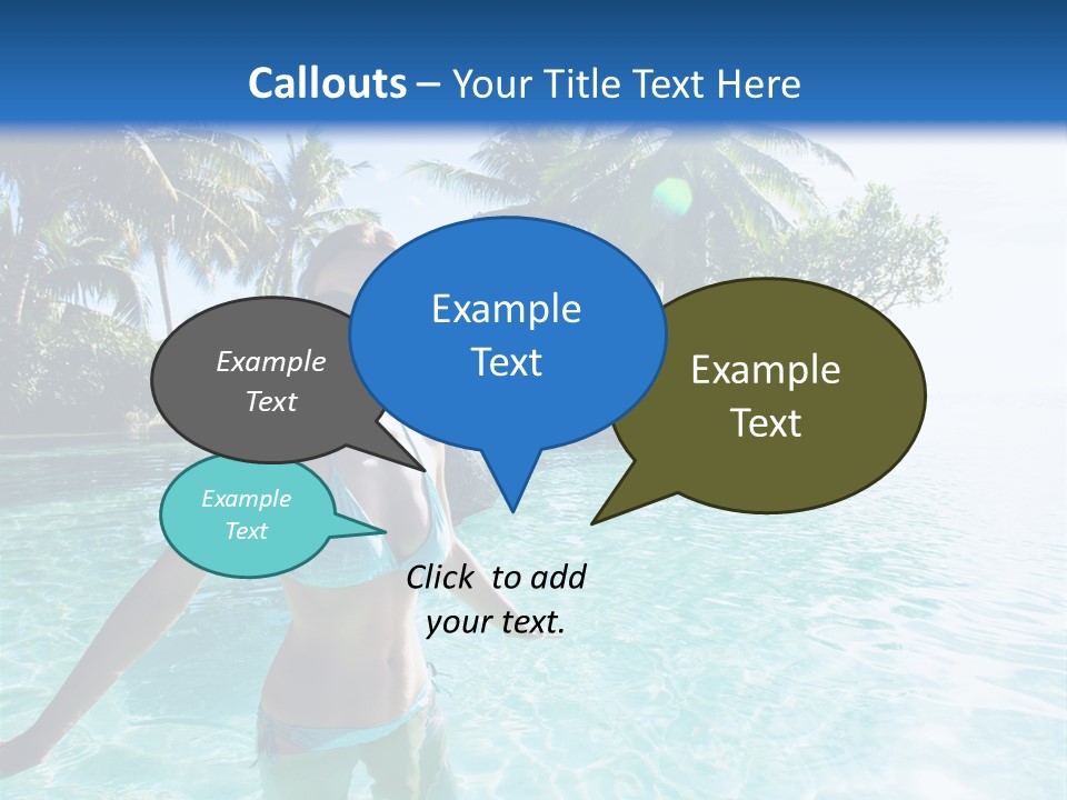 Paradise Beach Rock PowerPoint Template