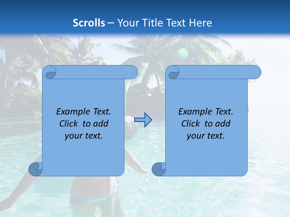 Paradise Beach Rock PowerPoint Template