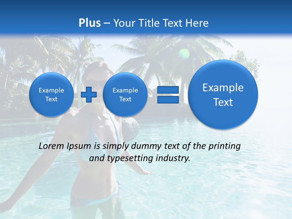 Paradise Beach Rock PowerPoint Template