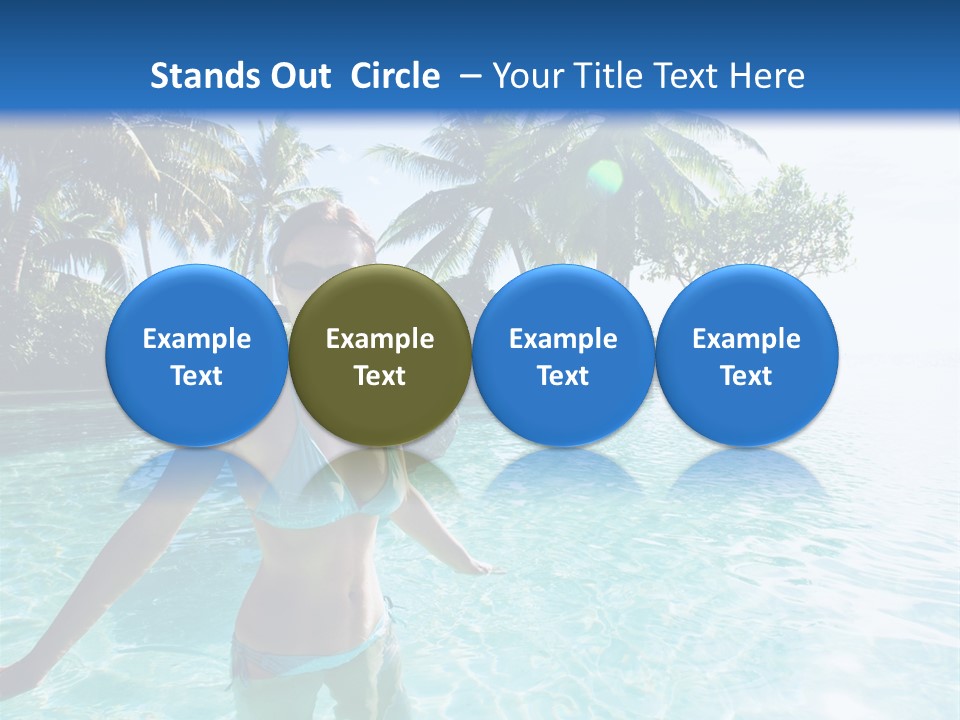 Paradise Beach Rock PowerPoint Template