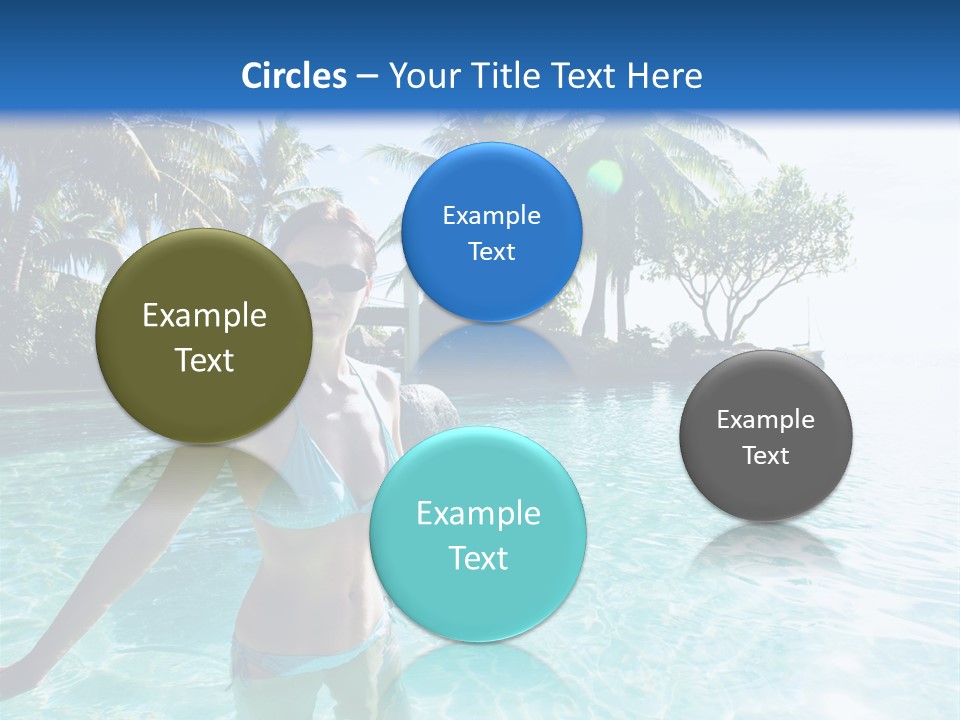 Paradise Beach Rock PowerPoint Template