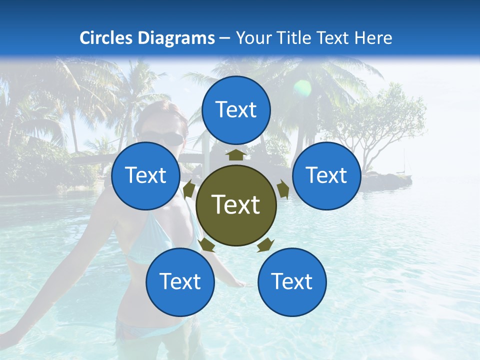 Paradise Beach Rock PowerPoint Template