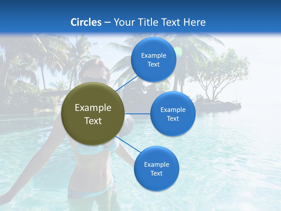 Paradise Beach Rock PowerPoint Template