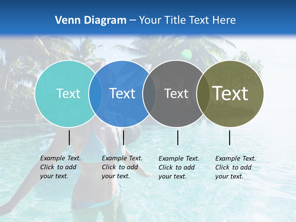 Paradise Beach Rock PowerPoint Template