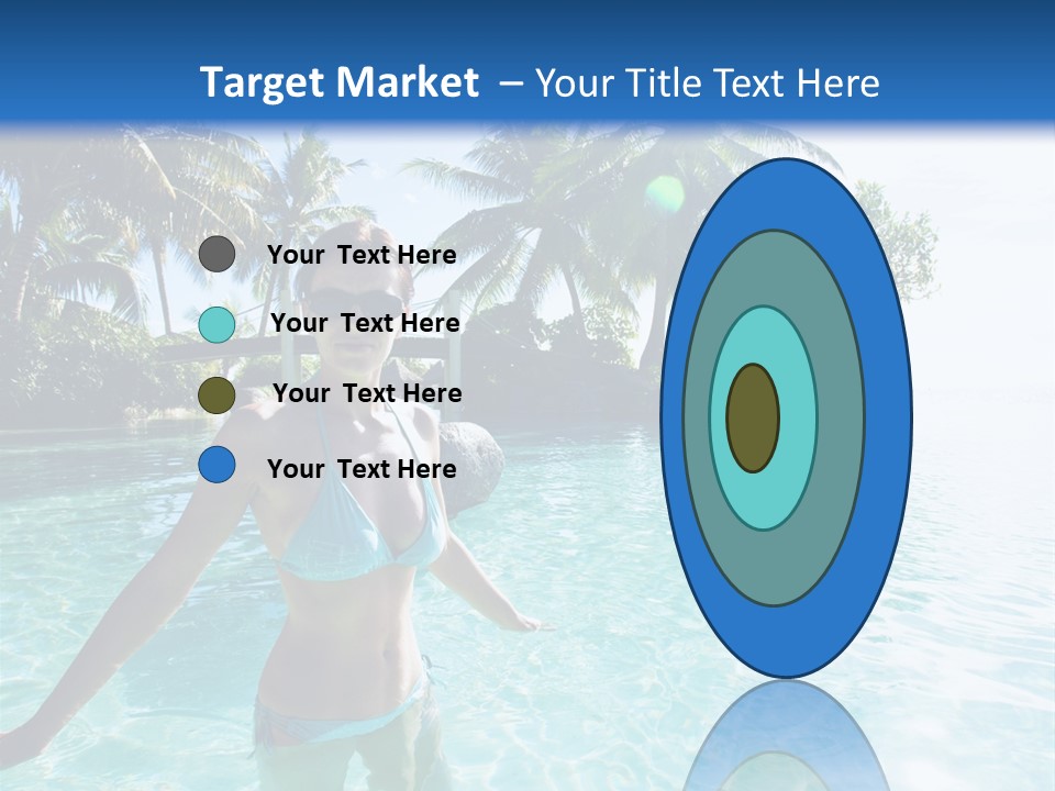 Paradise Beach Rock PowerPoint Template