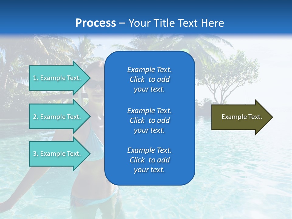 Paradise Beach Rock PowerPoint Template