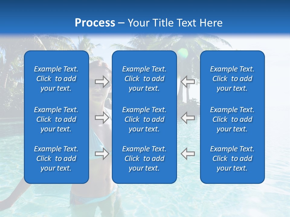 Paradise Beach Rock PowerPoint Template