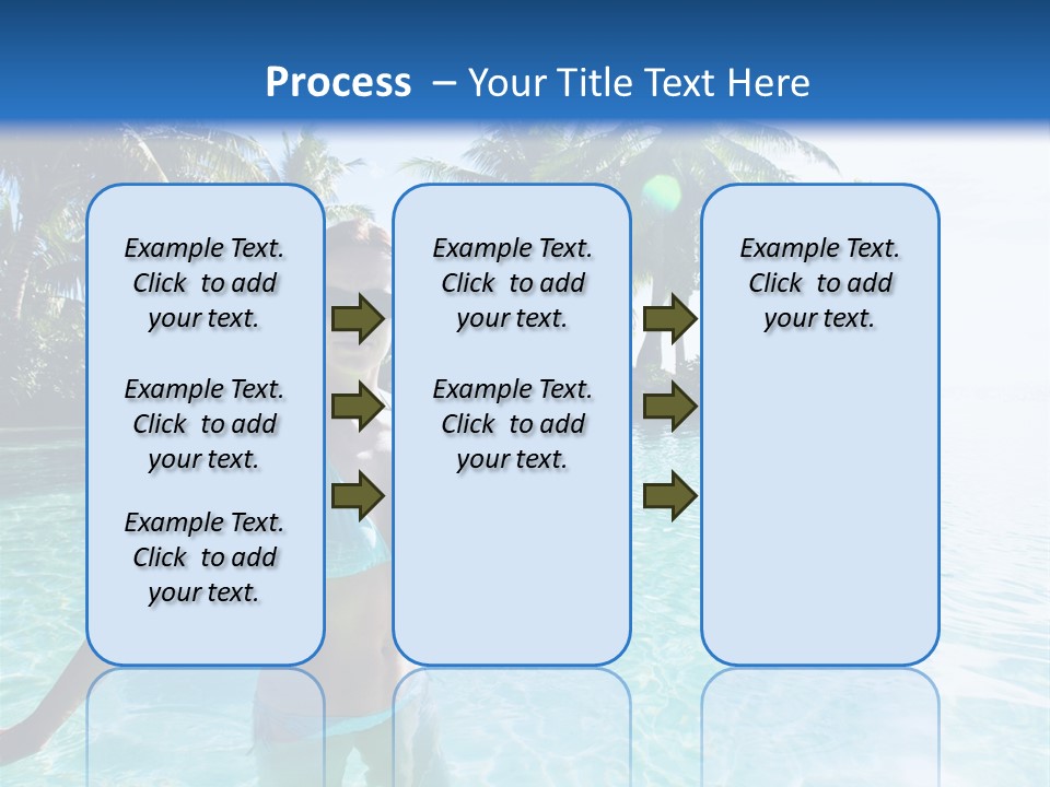 Paradise Beach Rock PowerPoint Template