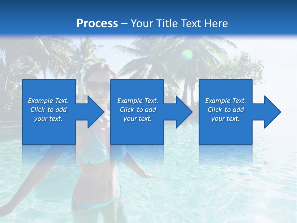 Paradise Beach Rock PowerPoint Template