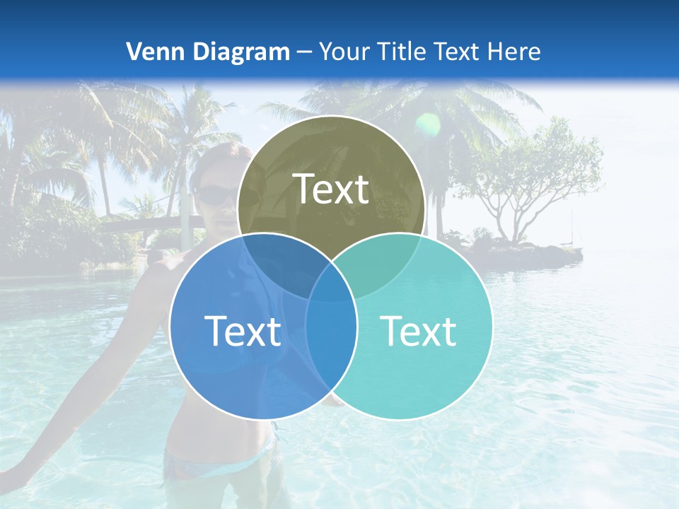 Paradise Beach Rock PowerPoint Template