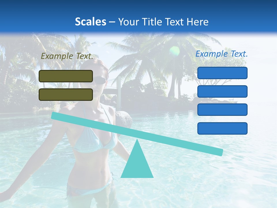 Paradise Beach Rock PowerPoint Template