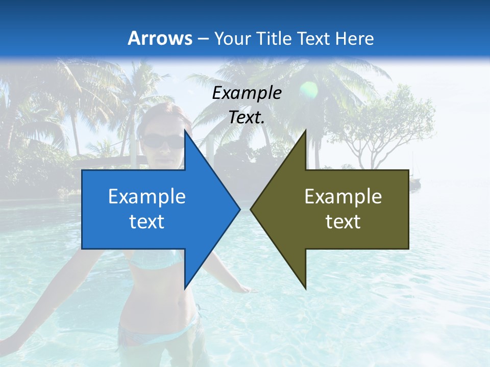 Paradise Beach Rock PowerPoint Template