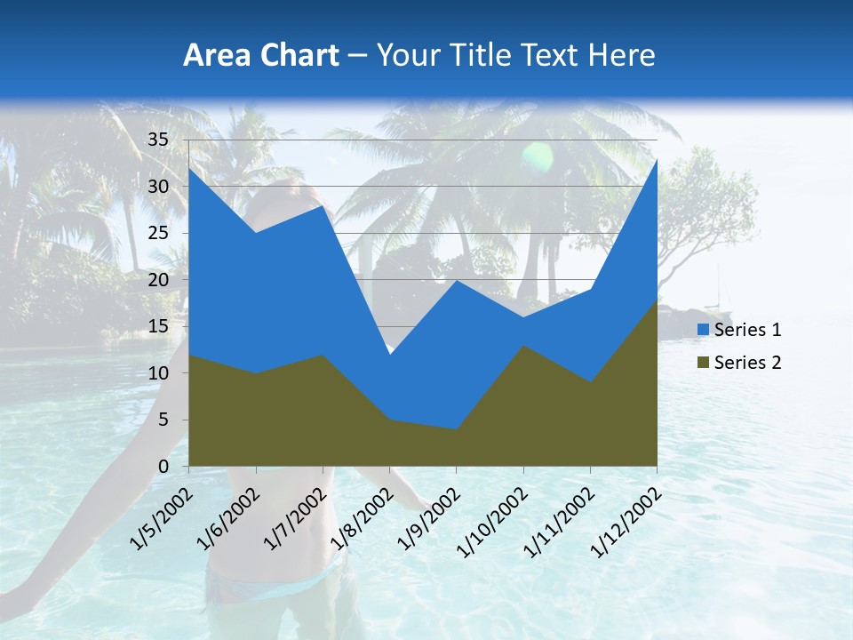 Paradise Beach Rock PowerPoint Template