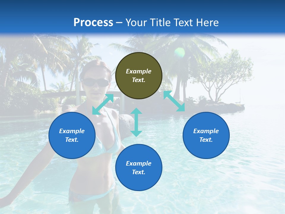 Paradise Beach Rock PowerPoint Template