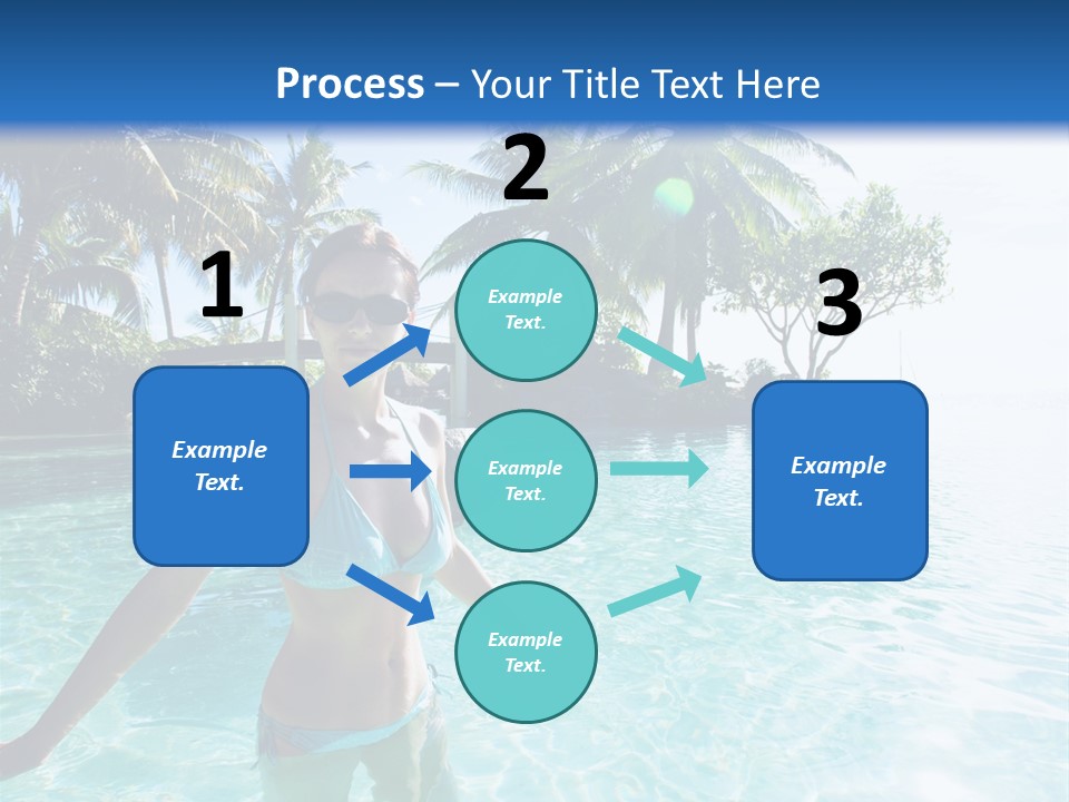 Paradise Beach Rock PowerPoint Template