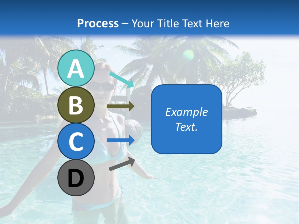 Paradise Beach Rock PowerPoint Template