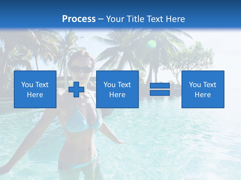 Paradise Beach Rock PowerPoint Template