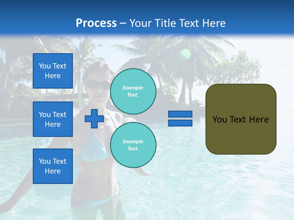 Paradise Beach Rock PowerPoint Template