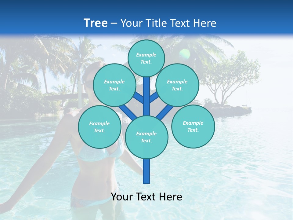 Paradise Beach Rock PowerPoint Template
