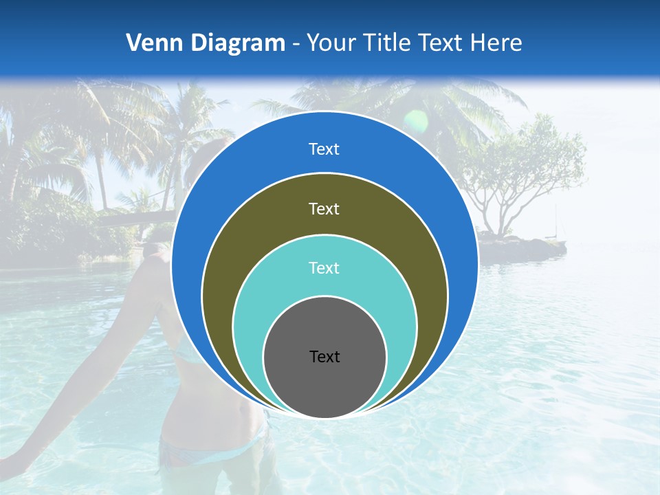 Paradise Beach Rock PowerPoint Template