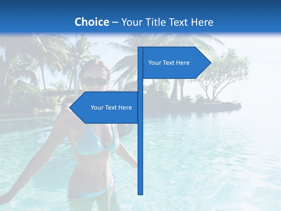 Paradise Beach Rock PowerPoint Template