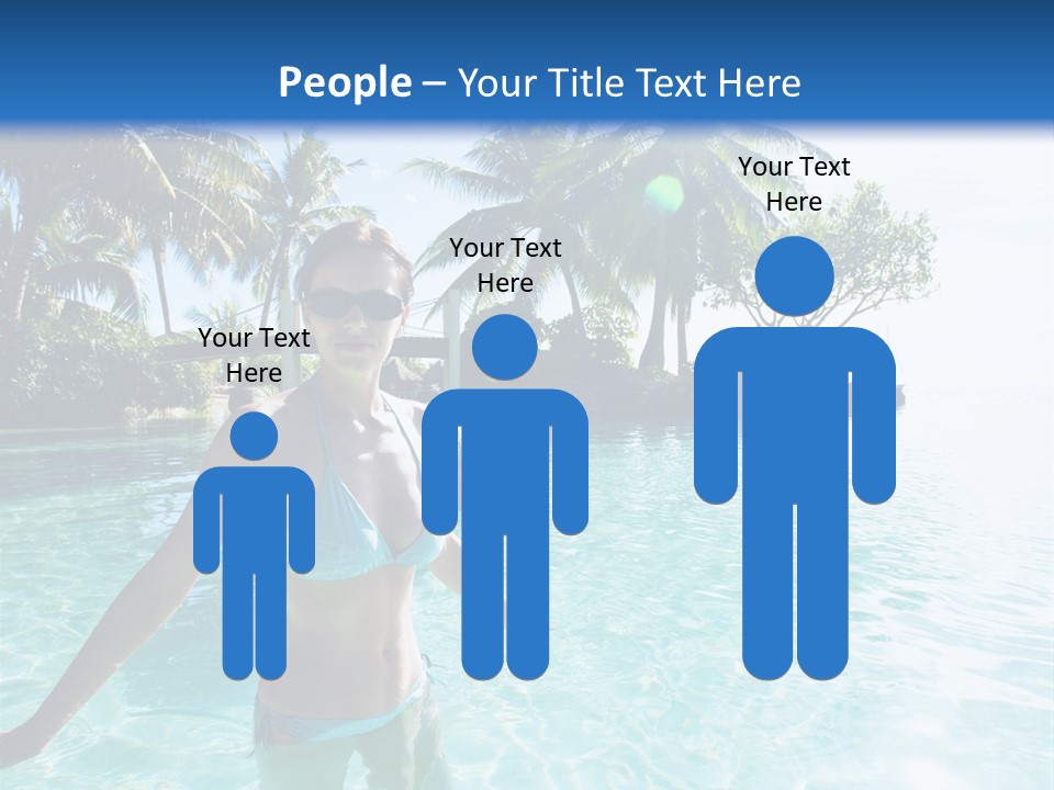 Paradise Beach Rock PowerPoint Template