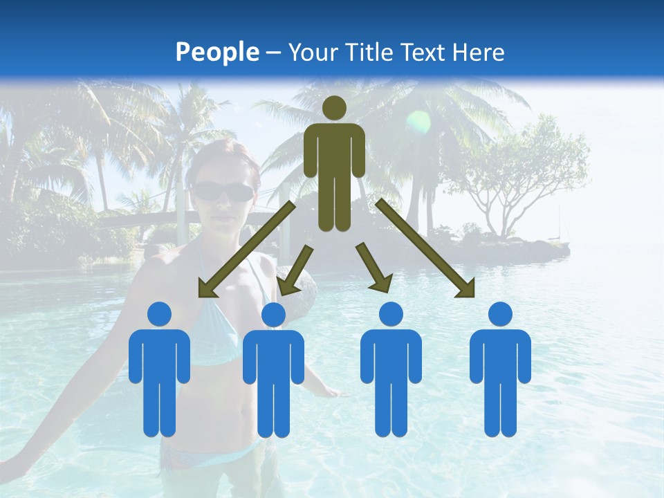 Paradise Beach Rock PowerPoint Template