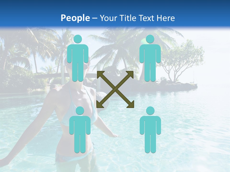 Paradise Beach Rock PowerPoint Template