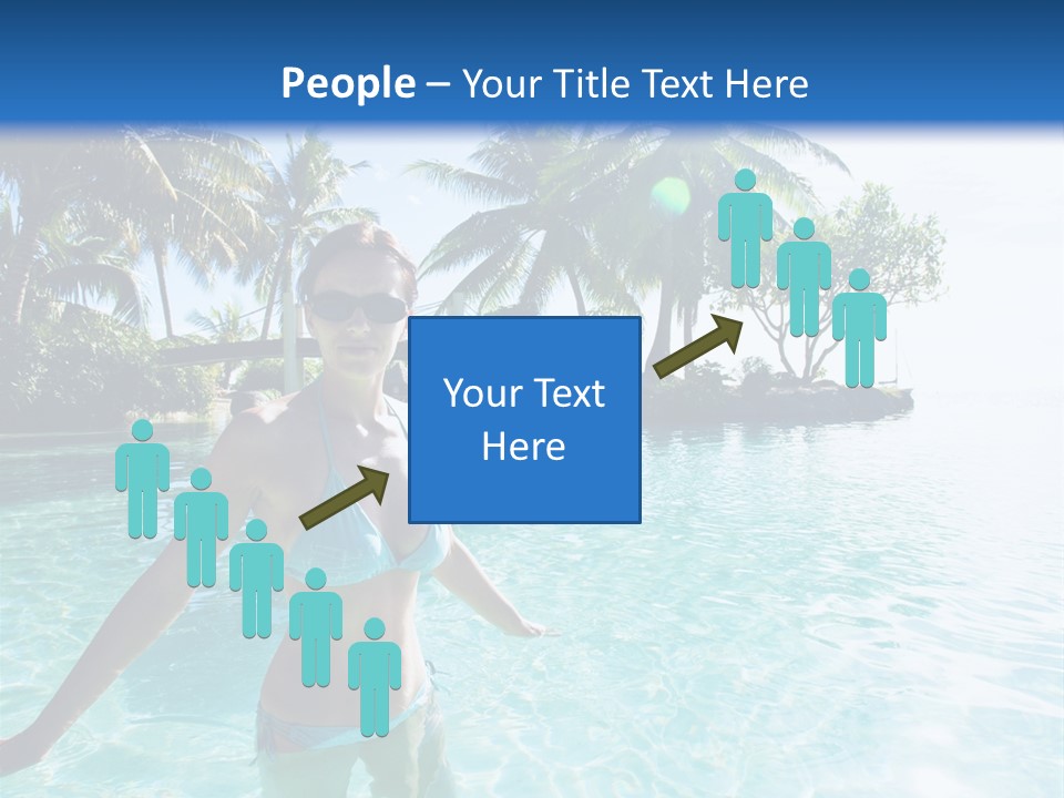 Paradise Beach Rock PowerPoint Template