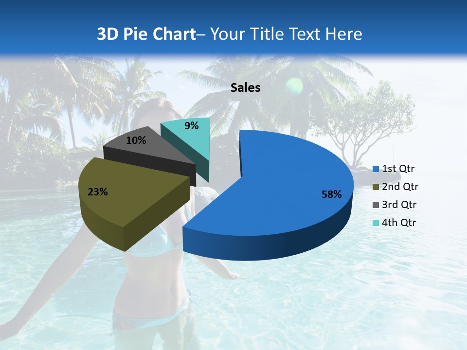 Paradise Beach Rock PowerPoint Template