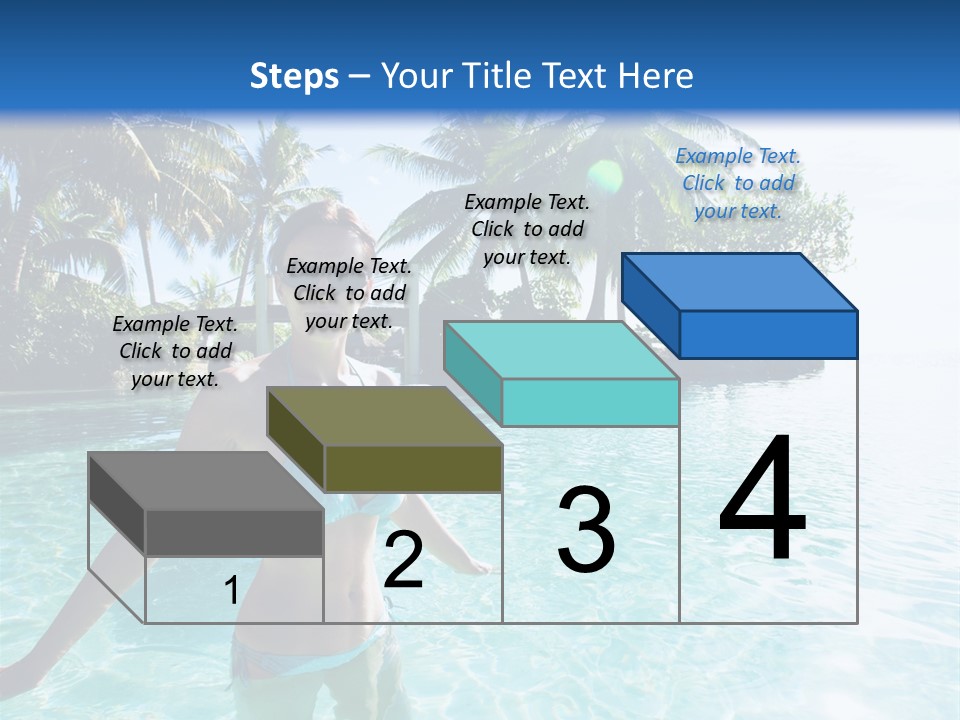 Paradise Beach Rock PowerPoint Template