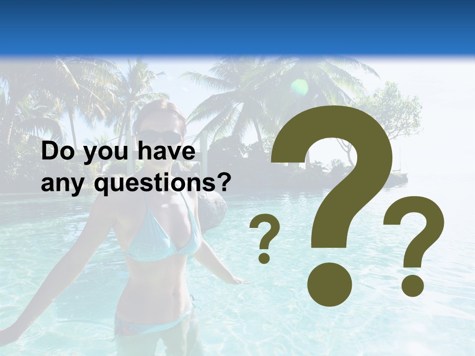 Paradise Beach Rock PowerPoint Template