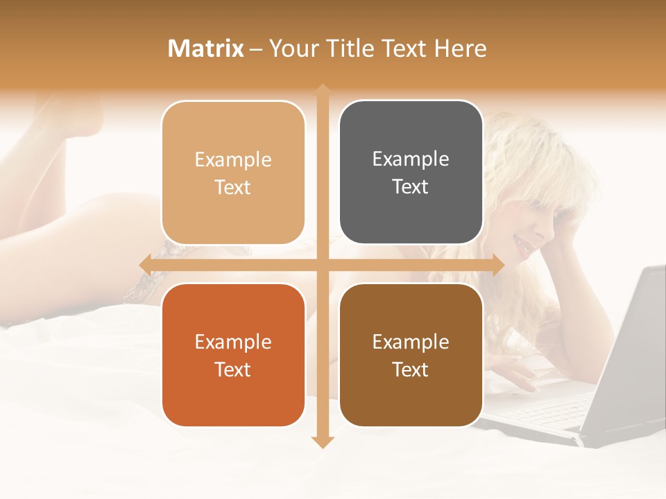 Blond Notebook Playful PowerPoint Template