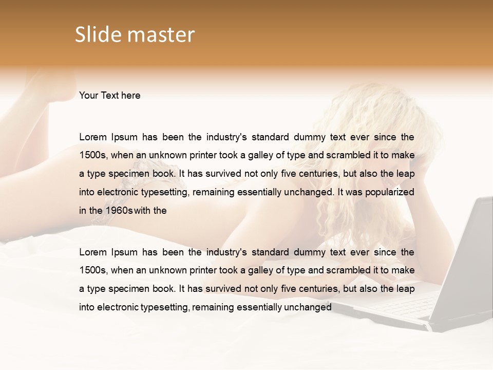 Blond Notebook Playful PowerPoint Template