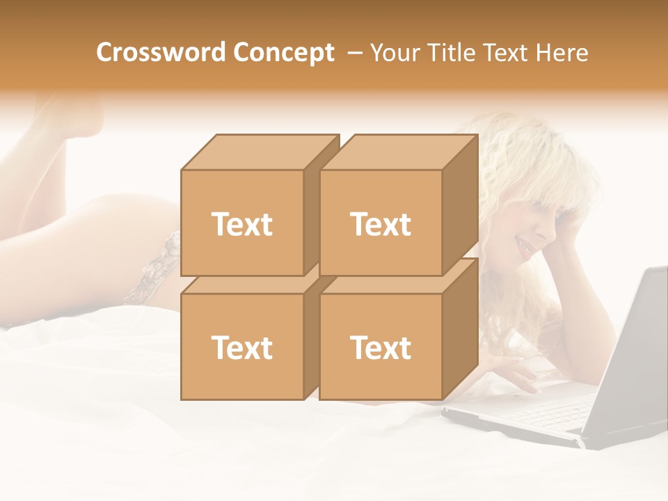 Blond Notebook Playful PowerPoint Template