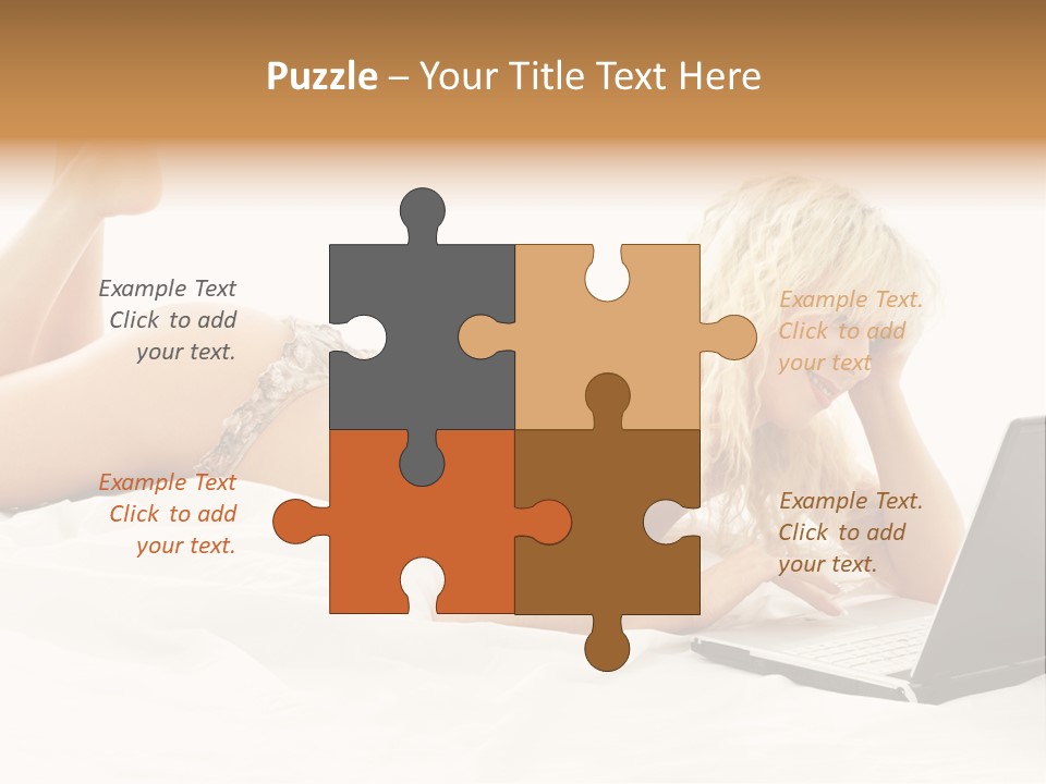 Blond Notebook Playful PowerPoint Template