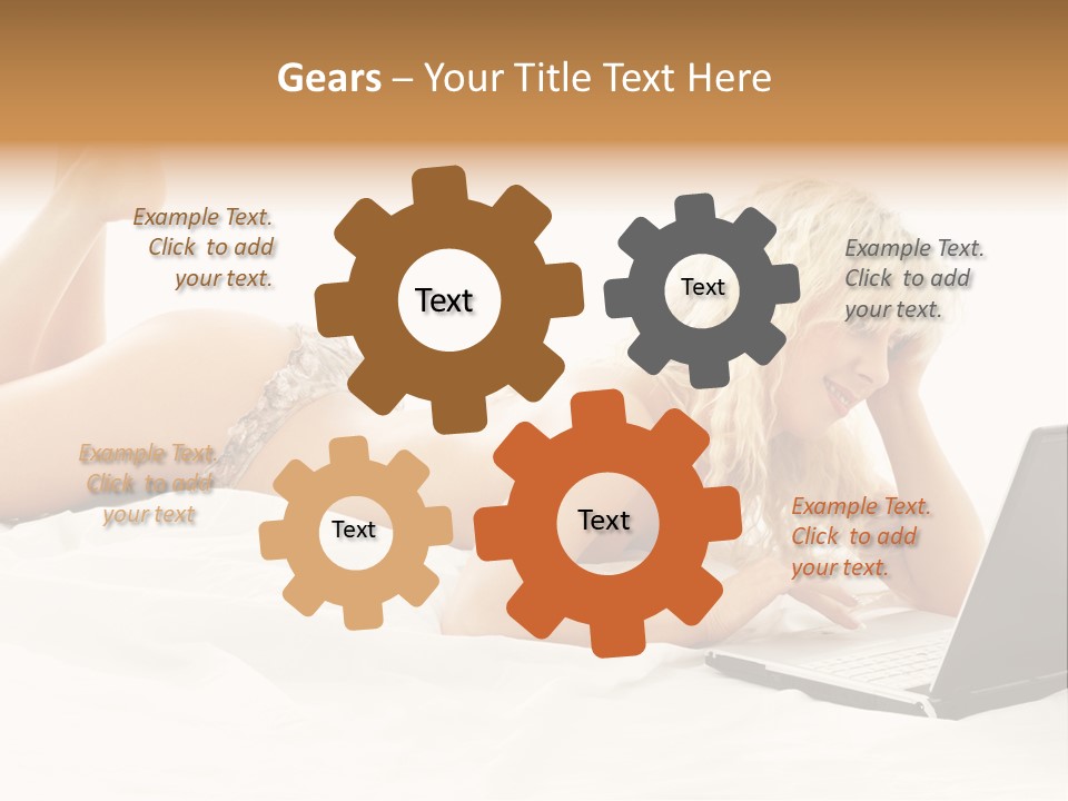 Blond Notebook Playful PowerPoint Template