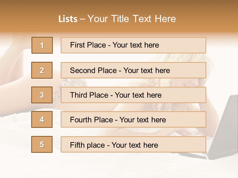 Blond Notebook Playful PowerPoint Template