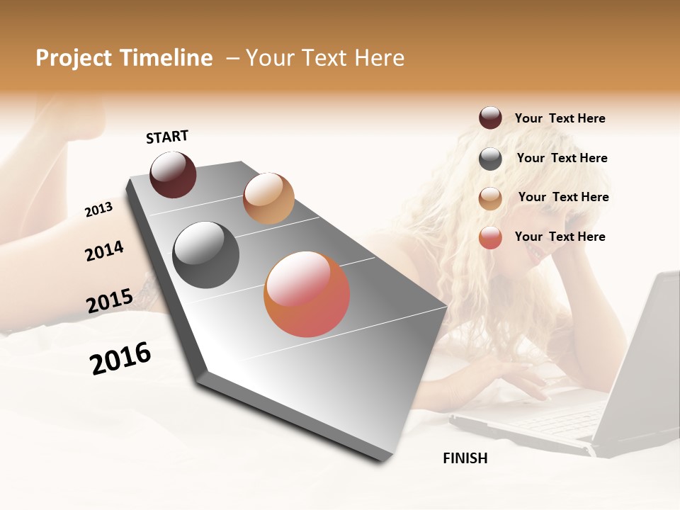 Blond Notebook Playful PowerPoint Template