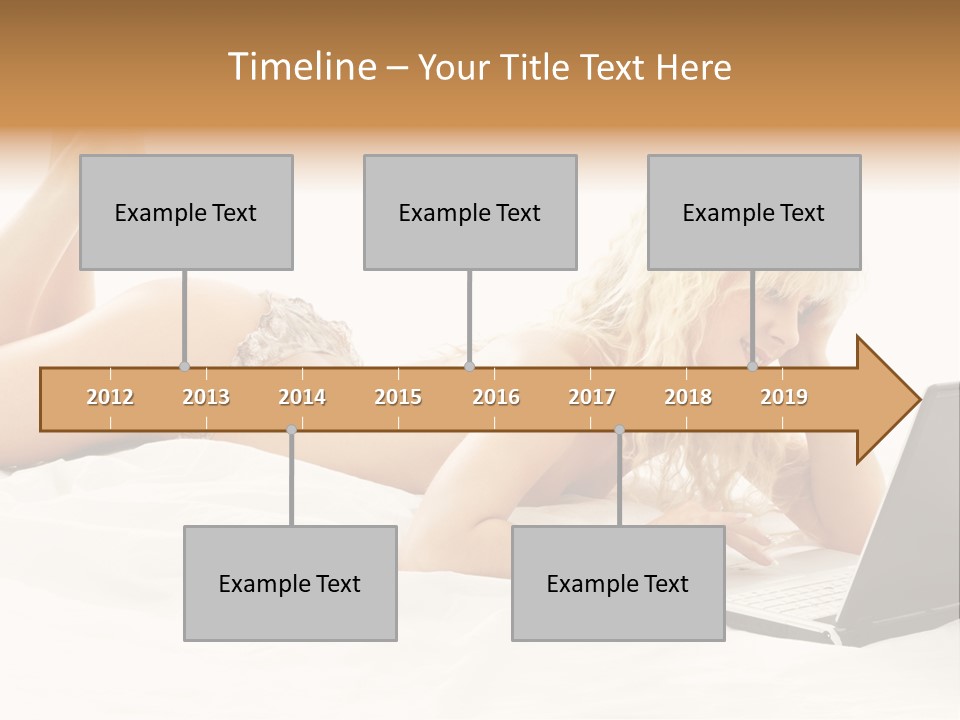 Blond Notebook Playful PowerPoint Template