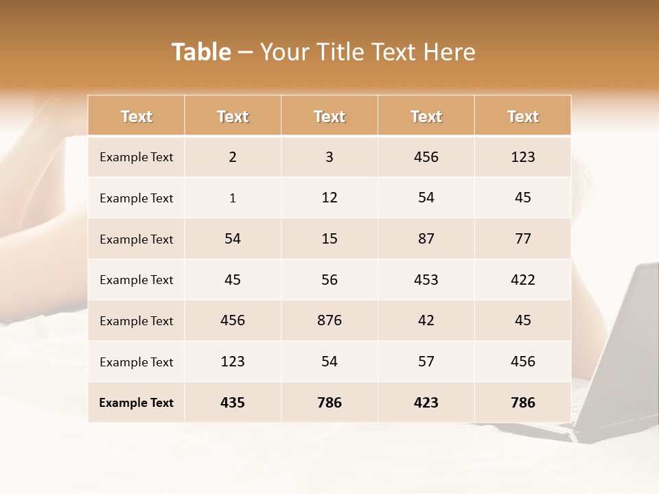 Blond Notebook Playful PowerPoint Template