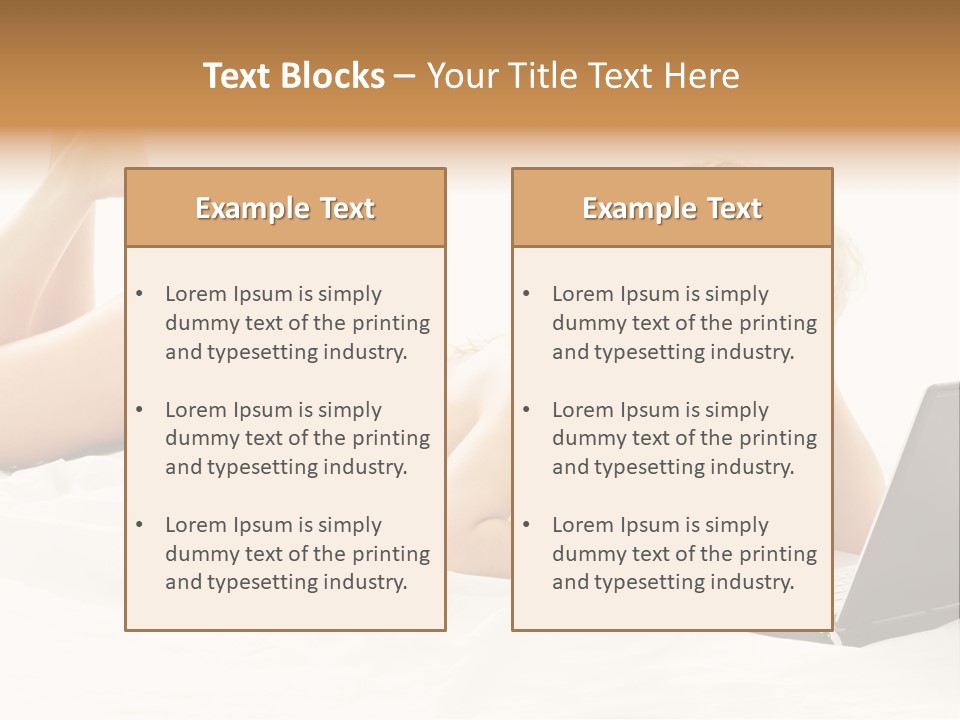 Blond Notebook Playful PowerPoint Template