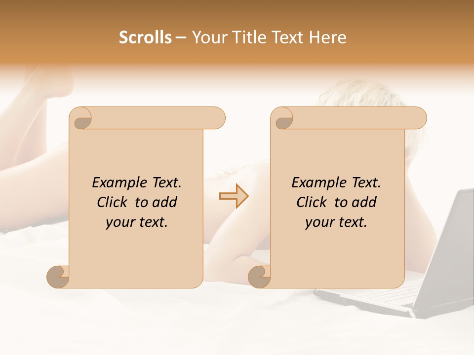 Blond Notebook Playful PowerPoint Template