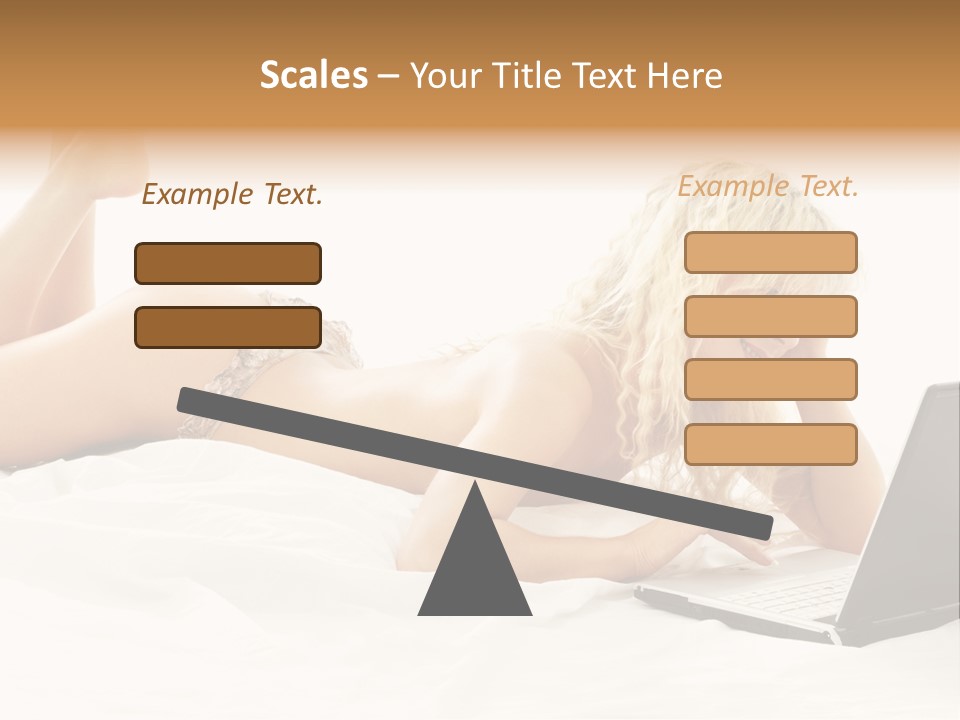 Blond Notebook Playful PowerPoint Template